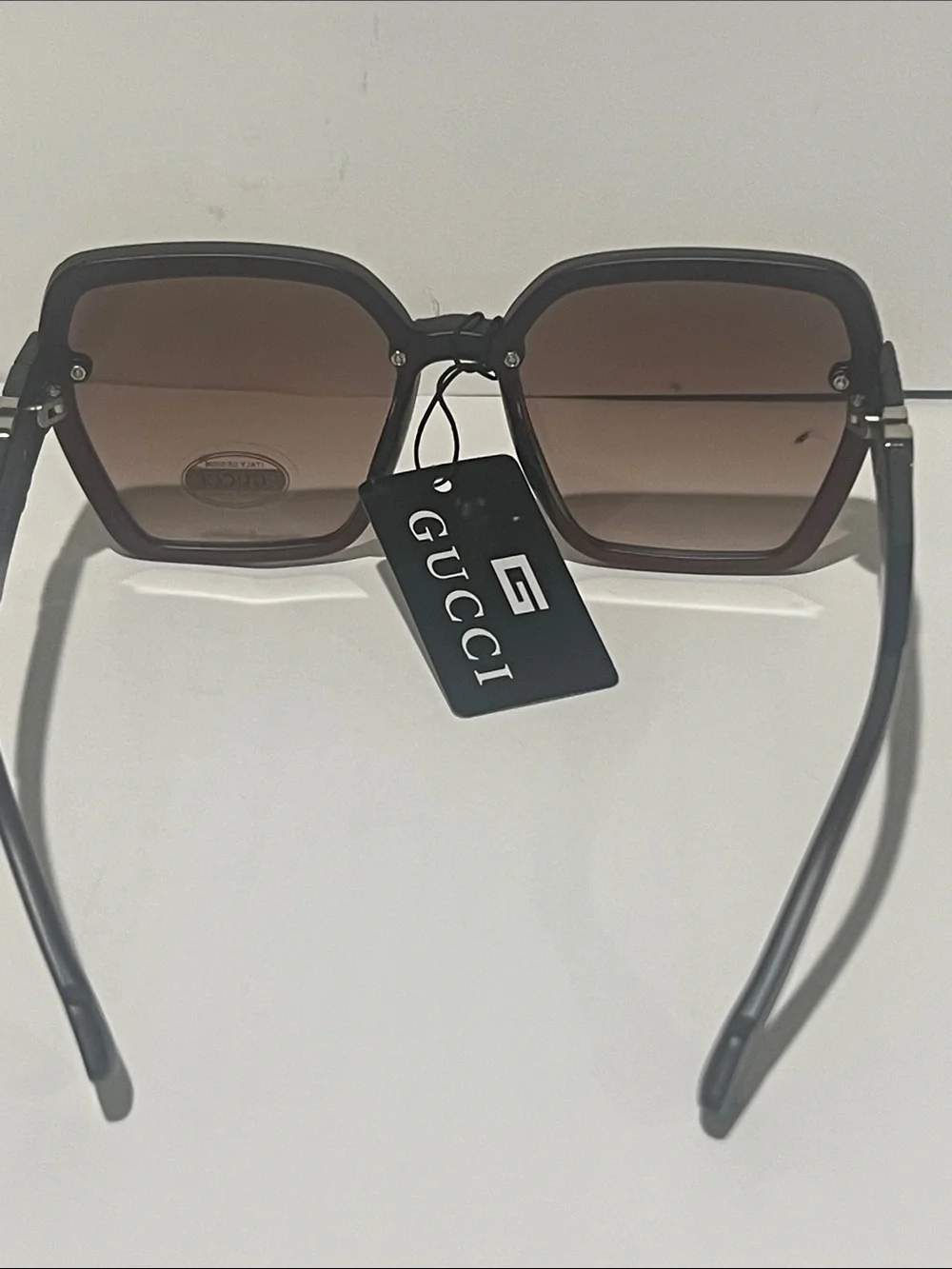 Brand new Gucci Women's Brown Geometric Oversized Sunglasses